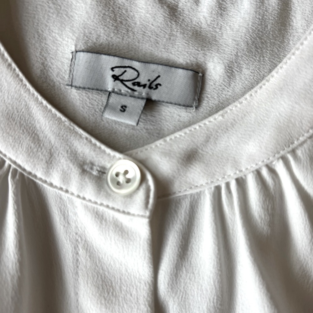 Rails Camilla Silk Button-Down Blouse - image 3